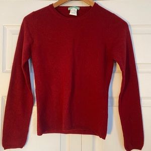 Beautiful Red 100% Italian Cashmere Sweater
